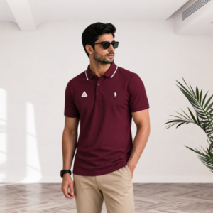 101 Elite Wear Maroon Polo Shirt