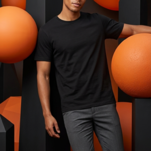T Shirt for Men Summer Short Sleeve Black