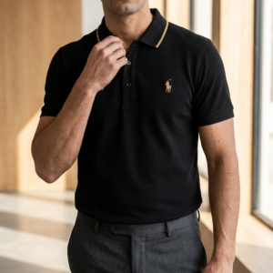 101 Elite Wear Black Polo Shirt
